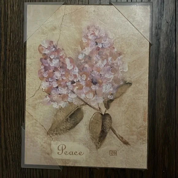 Unused set of small floral wall hangings - Picture 2 of 5